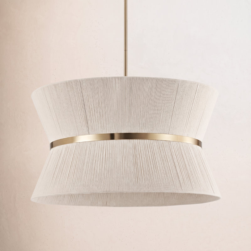 8-Light Rope Chandelier, Gold