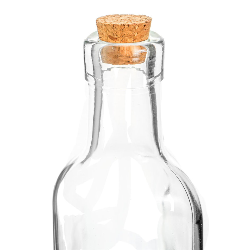 Glass Oil & Vinegar Cruet Set, 27 cm H x 4.5 cm W x 4.5 cm D