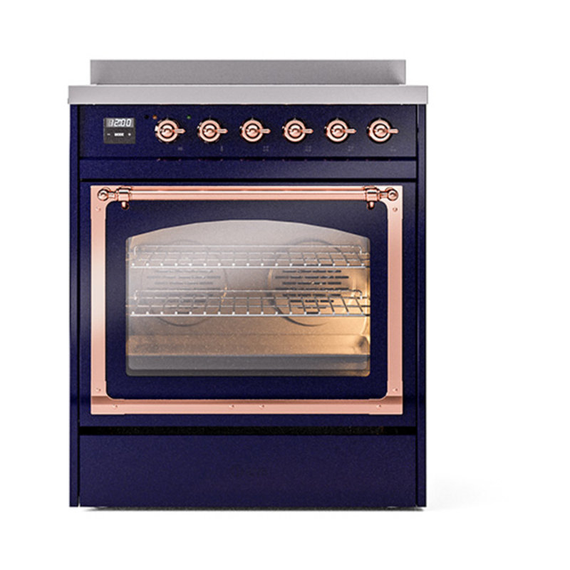 ILVE Nostalgie II Noblesse 30 in Induction Range, Midnight Blue/Copper