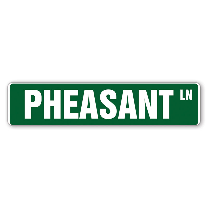 Plaque de rue Lawnmont, H 6 po x l 24 po x P 0,1 po