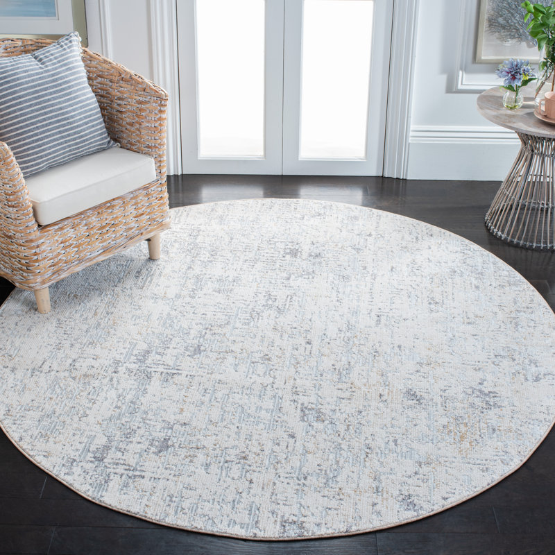 Martha Martha Sabrina Abstract Rug, Rond 6 pi 7 po