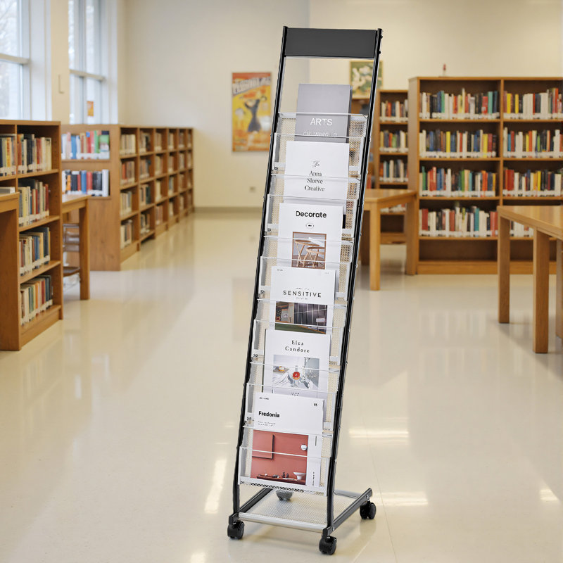 Metal Free Standing Magazine Rack