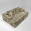  Canapé-lit convertible 78,8 po sans os, ensemble modulaire 2 pièces, sans assemblage - beige cachemire, velours-974009771-987822272-987822281