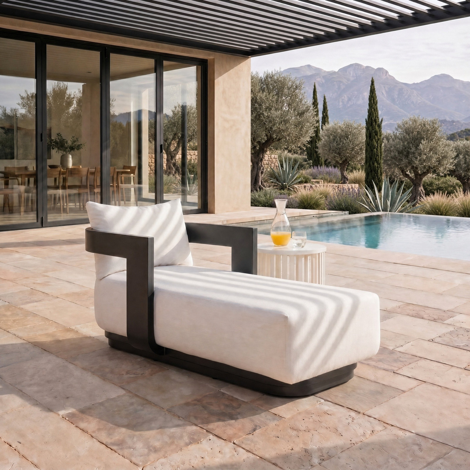 Johnny 30" Sunbrella® Patio Chaise Lounge