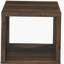 Flint Deep Pine Square Engineering Wood Side Table