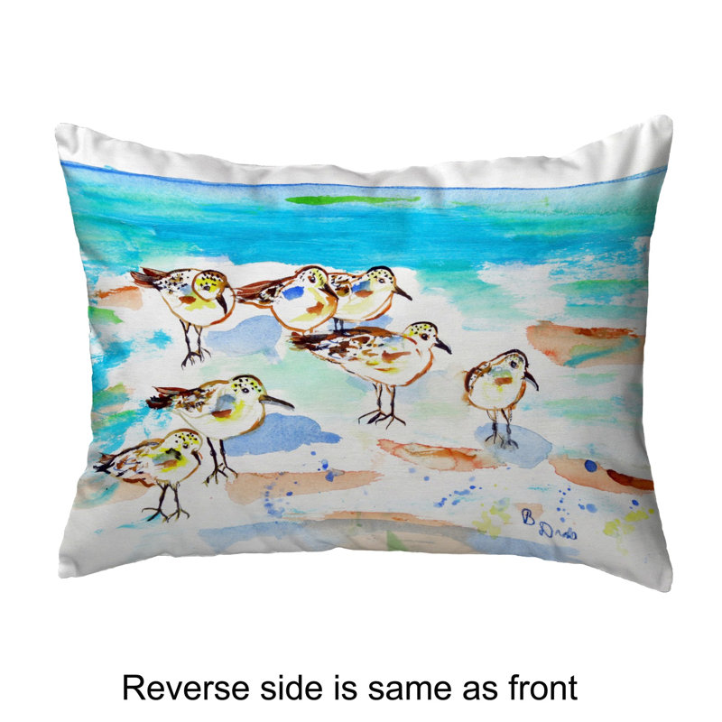  Coussin lombaire intérieur / extérieur Seven Sanderlings, 11 po x 14 po