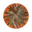 Pheasant Feathers Vegan Leather Round Pebble Placemat-1246054993