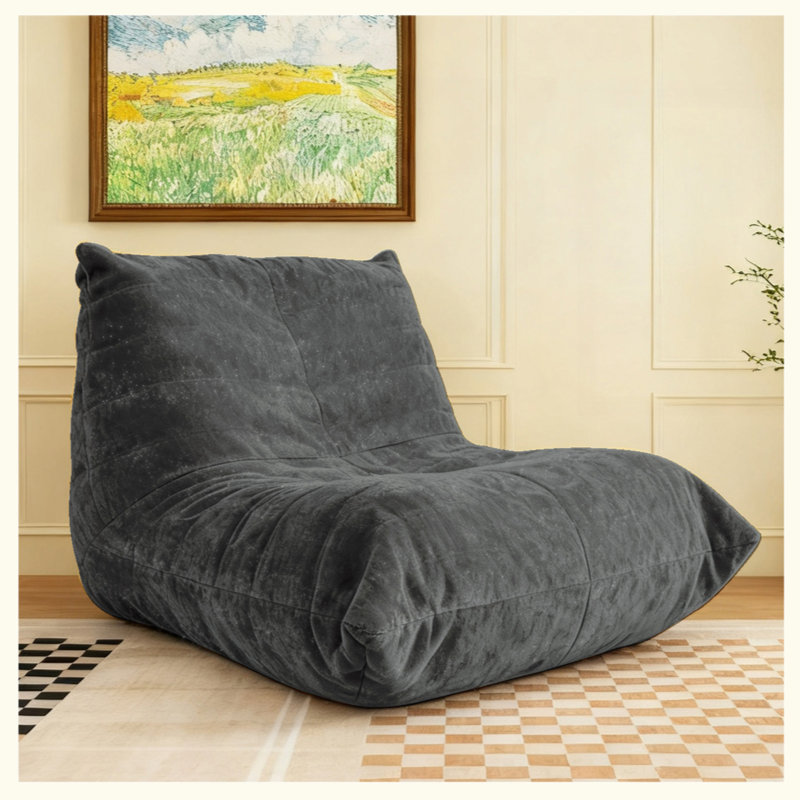 Fauteuil à billes ergonomique avec support pour le corps à 5 positions, Tissu gris chaleureux