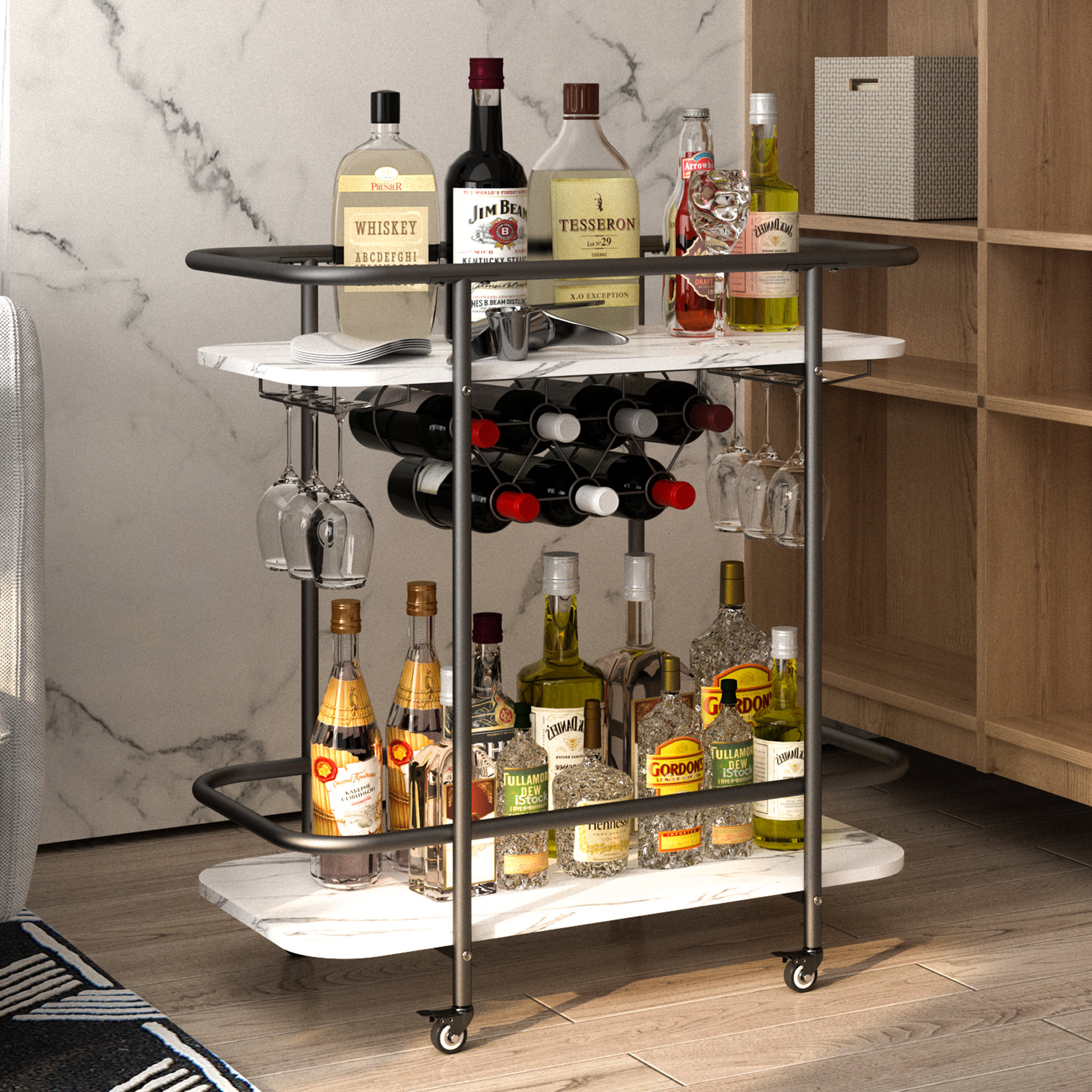 WHIFEA Bar Carts & Reviews | Wayfair