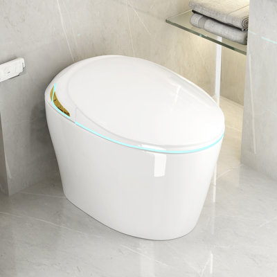 Unique Smart Toile,  One Piece Toilet With Bidet Built In,Intelligent Toilet Auto Open/Close Seat. Bidet Toilet With Dryer And Warm Water.WHITE