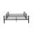 Full/Full Bunk Bed With Bristol Gunmetal Finish, Convertible To Two Full - Sized Beds, Metal Tube Slat System, Reversible , Length Guard Rail, 6 Inch Mattress Height For Top Bunk, 38 Rail , 11 Floor