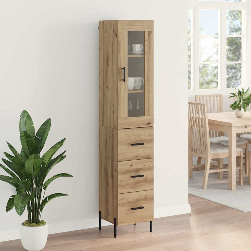 34.5cm Sideboard, Artisan Oak