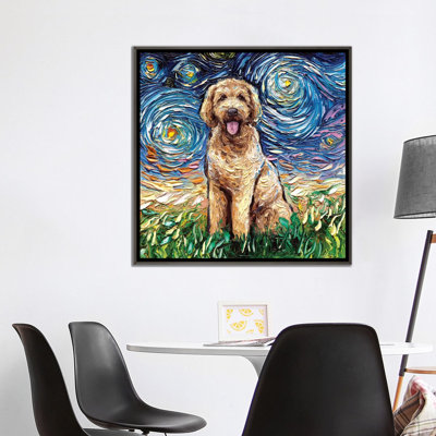 " Goldendoodle Night " by Aja Trier