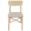Ensemble de salle à manger en bois 5 pièces au design blanc qui met en valeur les lignes et les courbes douces