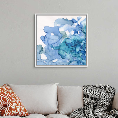 " Ocean Influence Blue " Watercolor Painting