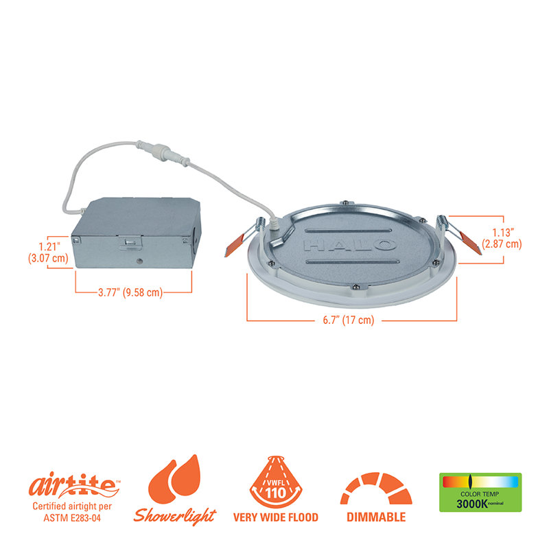 12-Pack White Aluminum Ultra-Thin LED Recessed Ceiling Lights