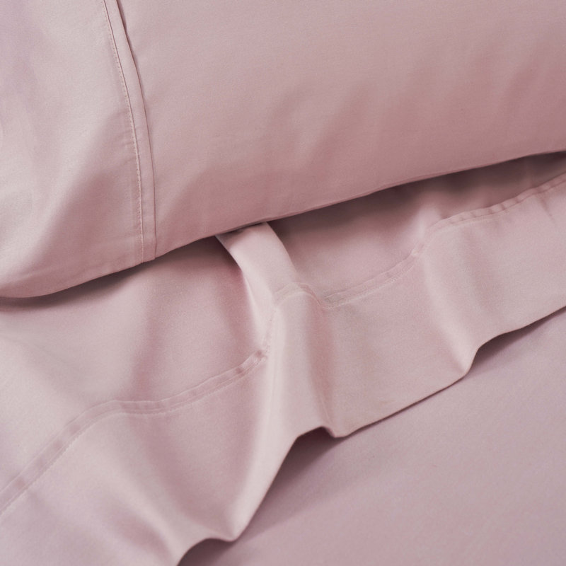 Superior 1500 Thread Count Cotton Blend Deep Pocket Sheet Set, Queen Sheet Set, Lavender