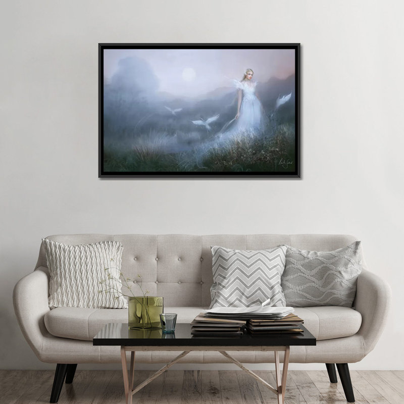 « dags brown », reproduction sur toile, H 18 po x l 26 po x P 1,5 po, Toile avec cadre noir