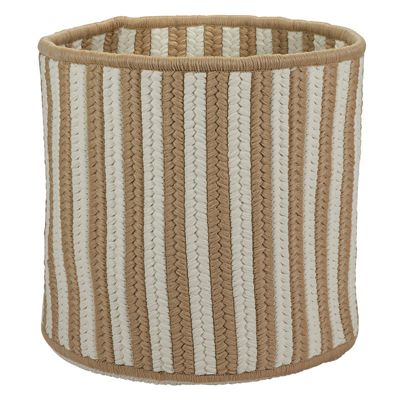 Breakwater Bay Sorrel Fabric Decorative Basket, 10" H x 12" W x 12" D, Natural