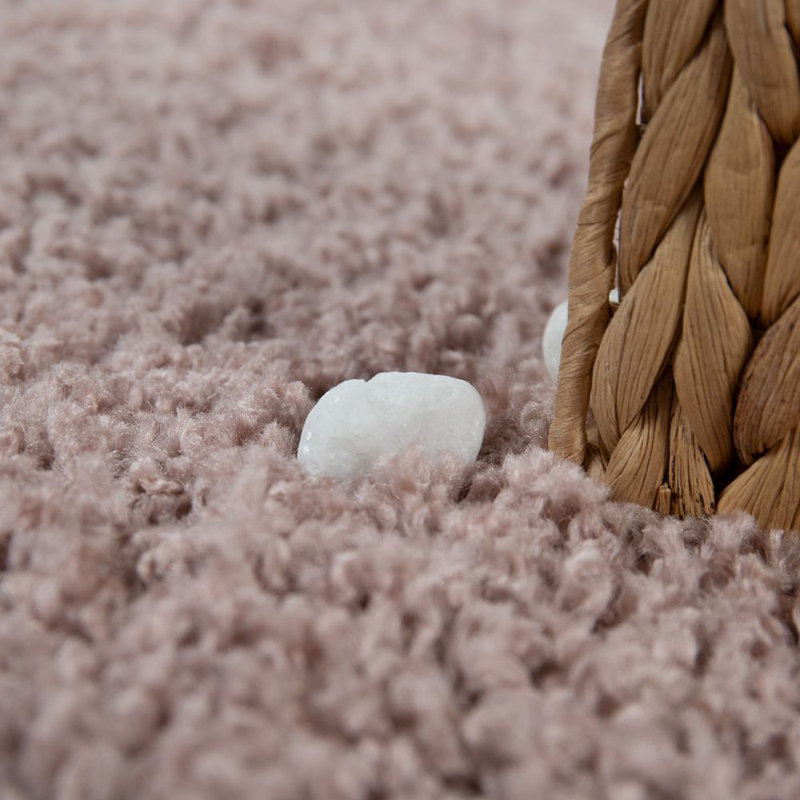 Jordynn Solid Colour Shag Area Rug, Rectangle 160 x 220cm