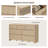 Allete 55.2"W Modern Fluted Panel 7-Drawer Dresser-243733643