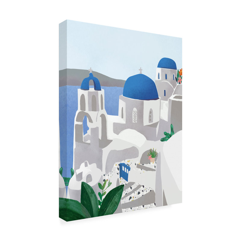 Art sur toile Petra Lizde Santorini Island, H 24 po x l 18 po x P 2 po