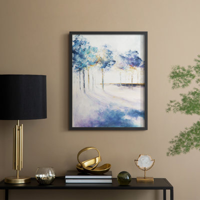 «Shadow and Tall Trees», reproduction encadrée - bois massif