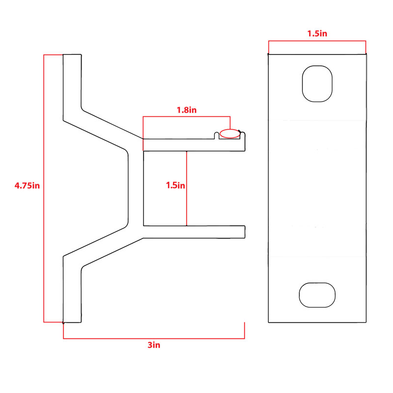 White Aluminum Wall Bracket for Retractable Awning