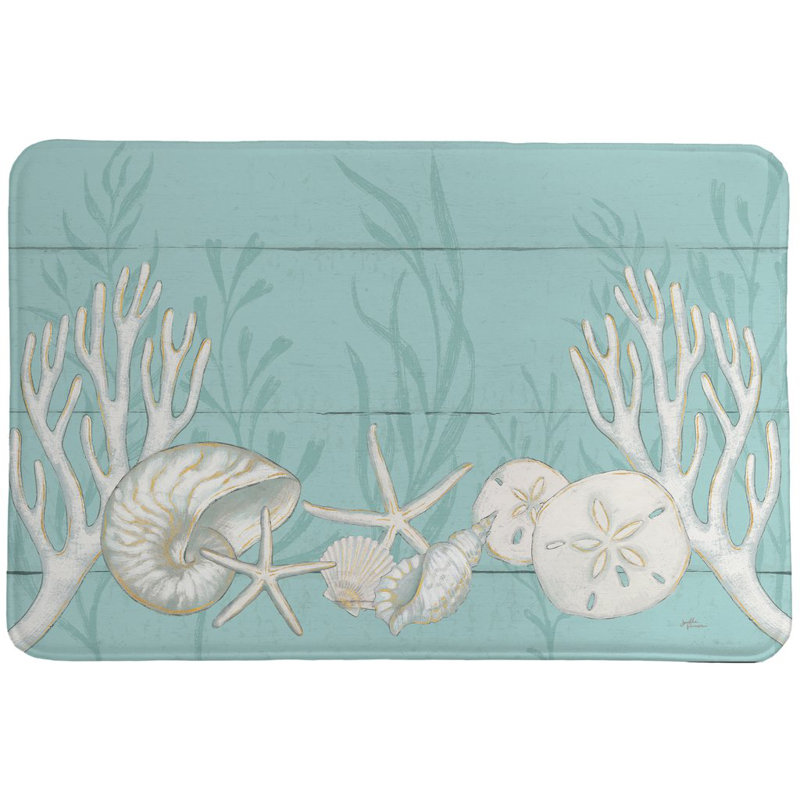Tapis pour salle de bain en mousse à mémoire de forme tranquil Kayley