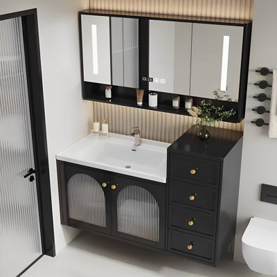 French-style simple bathroom cabinet