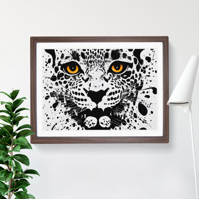 Leopard Splatter - Single Picture Frame Print