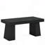 Bureau de direction moderne de 55 po de style Mid-Century - Poste de travail d'ordinateur à domicile avec double base trapézoïdale, table d'écriture élégante et bureau de conférence
