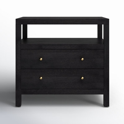 Nightstand For Bedroom With 3 Drawers, Mid Century Modern Wooden Closet Storage Organizer