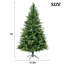 Arbre de Noël en PVC mélangé de qualité supérieure vert 7 pi avec design à charnières mixtes, aspect réaliste de branches denses
