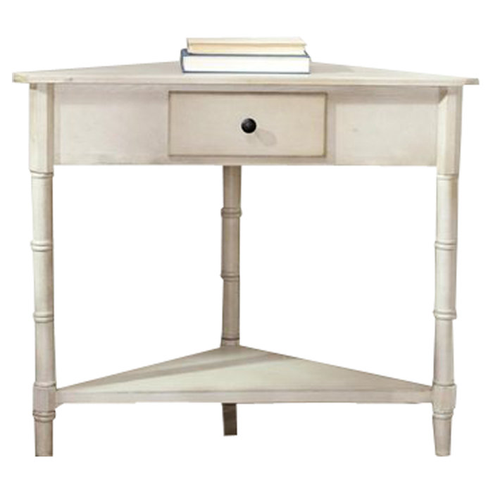 Meaux 86.11cm Solid Wood Console Table, Vintage Grey