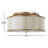 Elzira Linen Semi Flush Mount-18698941