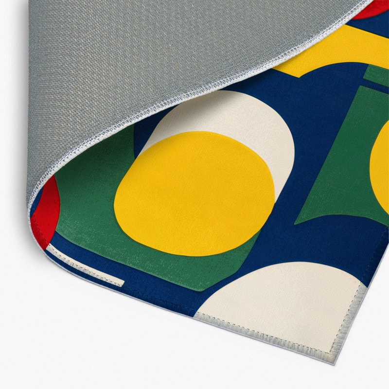 Tapis intérieur et extérieur Quirky Zest, Rectangle 1 pi 6 po x 2 pi 6 po