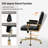 Debby 24" W Faux Leather Tilting Swivel Office Chair with Adjustable Height-256252312