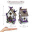 Belle figurine de jardin d'oiseau lavande floral 7 po