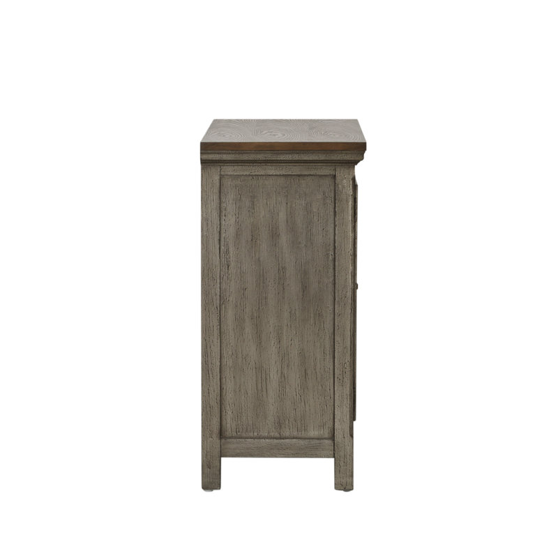 Della Accent Cabinet, Brown, 36.5" H x 56" W x 17" D