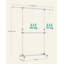 165cm Rolling Clothing Rack