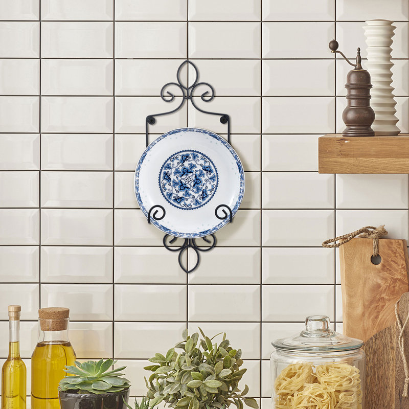 Metal Accent Shelf with Hooks
