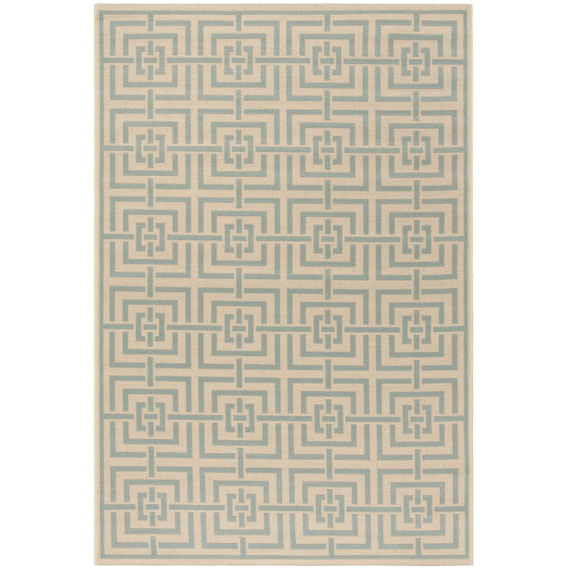 Tapis intérieur / extérieur Gowanus Linden 100, Rectangle 4 pi x 6 pi
