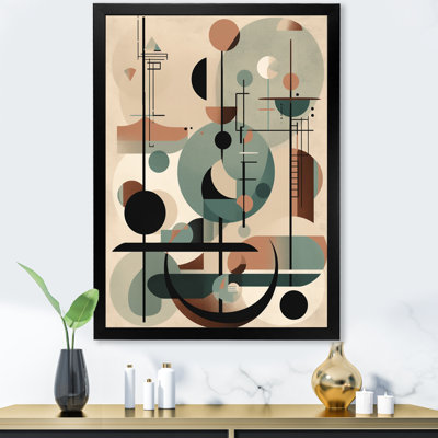 Abstract Midcentury Contating Objects And Shapes I " Abstract Midcentury Contating Objects And Shapes Illustration "