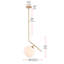 Luminaire suspendu en forme de globe à 1 lumière Suazo-1043246052-1043245979