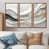 Toile avec cadre flottant brun