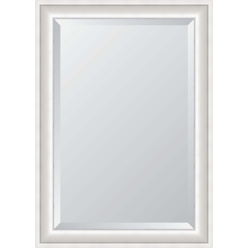 Loubert Rectangle Wall Mirror, Silver, 43" x 31"