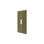 Deltana SWP4751U5 Switch Plate; Single Standard; Antique Brass Finish
