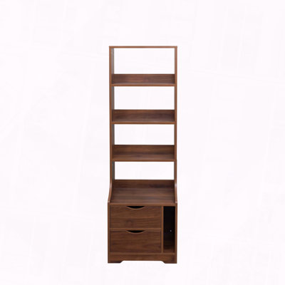 Night Stand Bookshelf Storage Drawers Bedroom Multiuse Organizer