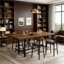 Comptoir de bar rustique, table de bar robuste au design industriel, parfaite pour un usage domestique et commercial, rehaussant tout espace avec style et durabilité.